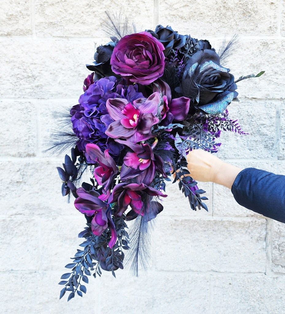 Silk bridal bouquet for a Brantford wedding.